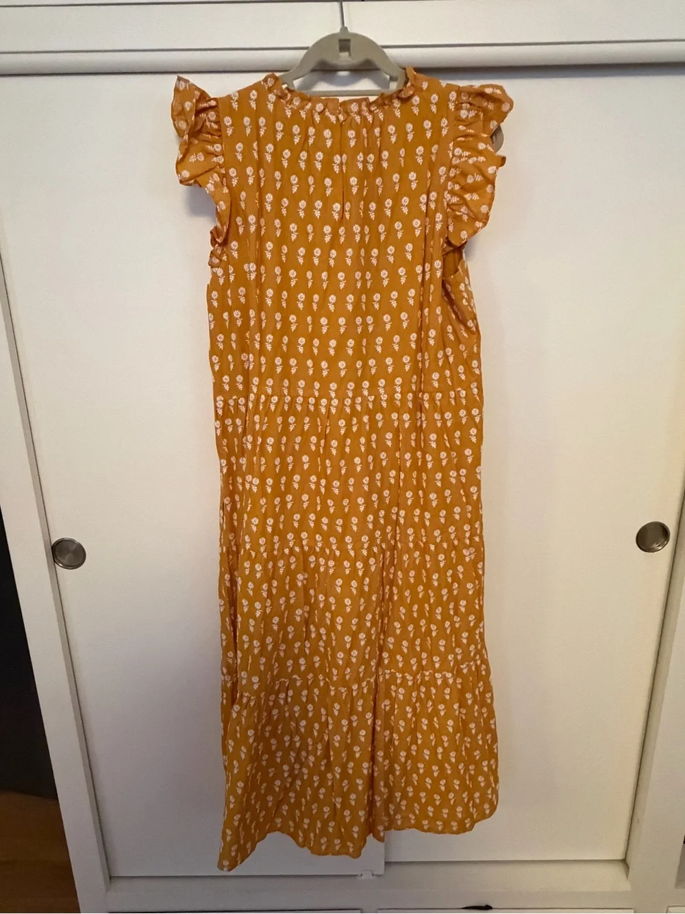 NWT JCrew Tiered cotton voile dress in floating sunflowers - XL